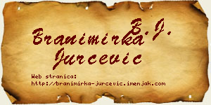 Branimirka Jurčević vizit kartica